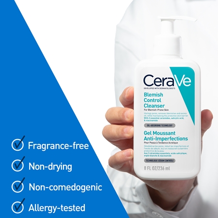 CeraVe Cleansers Blemish Control Cleanser gel za čišćenje za nepravilnosti na licu sklono aknama
