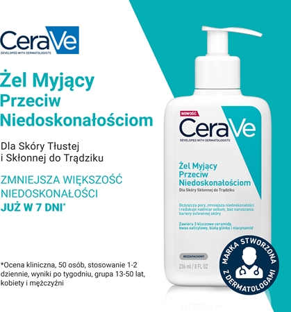 CeraVe Cleansers Blemish Control Cleanser żel oczyszczający przeciw niedoskonałościom skóry trądzikowej