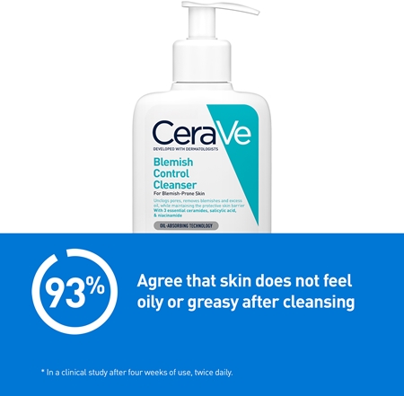 CeraVe Cleansers Blemish Control Cleanser gel za čišćenje za nepravilnosti na licu sklono aknama