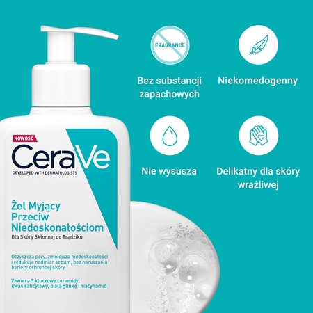 CeraVe Cleansers Blemish Control Cleanser żel oczyszczający przeciw niedoskonałościom skóry trądzikowej
