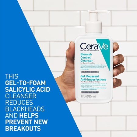 CeraVe Cleansers Blemish Control Cleanser gel za čišćenje za nepravilnosti na licu sklono aknama