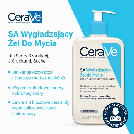 CeraVe Cleansers SA Smoothing Cleanser żel oczyszczający i zmiękczający do skóry normalnej i suchej