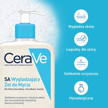 CeraVe Cleansers SA Smoothing Cleanser żel oczyszczający i zmiękczający do skóry normalnej i suchej
