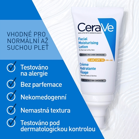 CeraVe Moisturizers Facial Moisturising Lotion intenzivní hydratační péče SPF 50