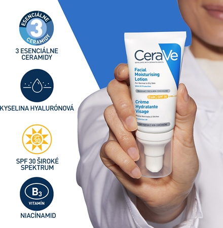 CeraVe Moisturizers hydratačný krém na tvár pre normálnu až suchú pleť