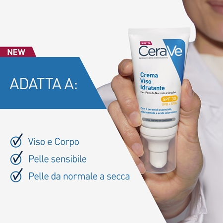 CeraVe Moisturizers crema idratante viso per pelli normali e secche