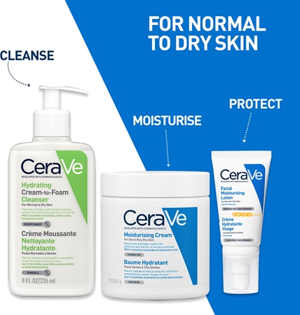 CeraVe Moisturizers crema idratante viso per pelli normali e secche