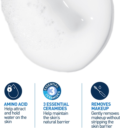 CeraVe Cleansers Hydrating Cream-to-Foam Cleanser Attīrošs putojošais krēms normālai un sausai ādai