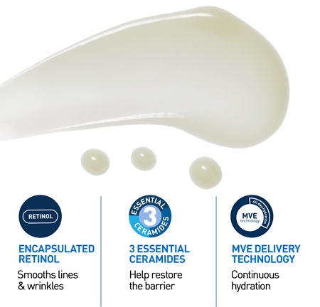 CeraVe Skin Renewing Retinol Serum Anti-Wrinkle Retinol Serum to restore the skin barrier