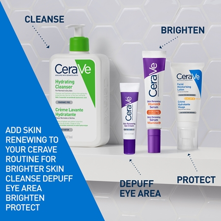 CeraVe Skin Renewing Vitamin C Serum Vitamin C Brightening Serum to restore the skin barrier