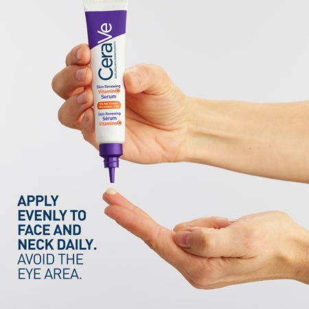 CeraVe Skin Renewing Vitamin C Serum Vitamin C Brightening Serum to restore the skin barrier