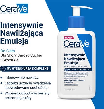 CeraVe Moisturizers Intensive Moisturizing Lotion mleczko nawilżające do skóry suchej i swędzącej