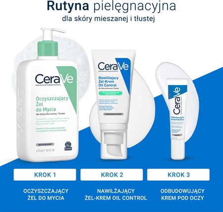 CeraVe Oil Control Moisturising Gel-Cream nawilżający krem-żel do skóry mieszanej