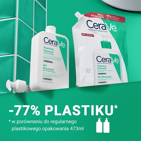 CeraVe Cleansers Foaming Cleanser pieniący się żel myjący dla skóry normalnej i tłustej