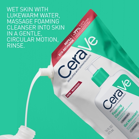 CeraVe Cleansers Foaming Cleanser Purifying Foam Gel for normal to oily skin