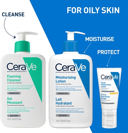 CeraVe Cleansers Foaming Cleanser Purifying Foam Gel for normal to oily skin