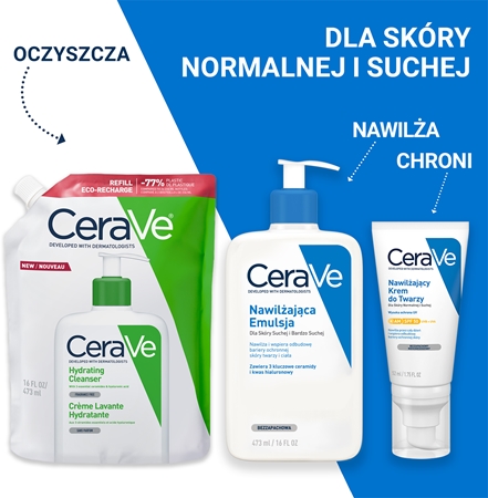 CeraVe Cleansers Hydrating Cleanser emulsja oczyszczająca o działaniu nawilżającym