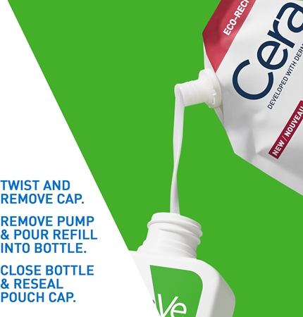 CeraVe Refill Hydrating Cleanser valomoji emulsija drėkinamojo poveikio