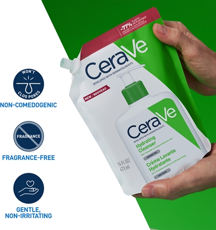 CeraVe Refill Hydrating Cleanser valomoji emulsija drėkinamojo poveikio