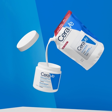 CeraVe Refill Moisturizing Cream hydratační krém na obličej a tělo pro suchou až velmi suchou pokožku