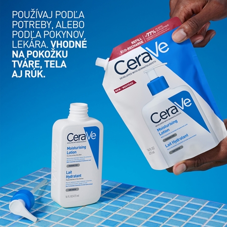 CeraVe Moisturizers Lotion hydratačné mlieko na telo a tvár pre suchú až veľmi suchú pokožku