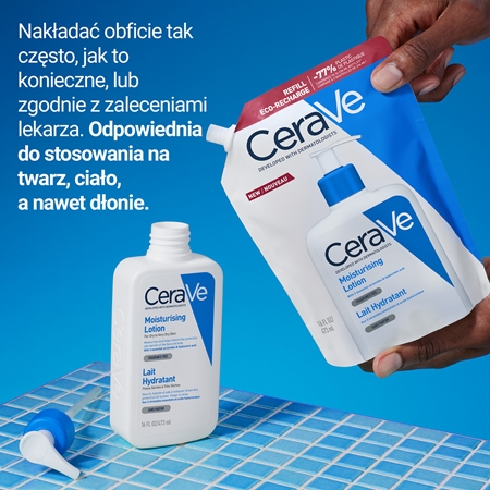CeraVe Moisturizers Lotion mleczko nawilżające do twarzy i ciała do skóry suchej i bardzo suchej