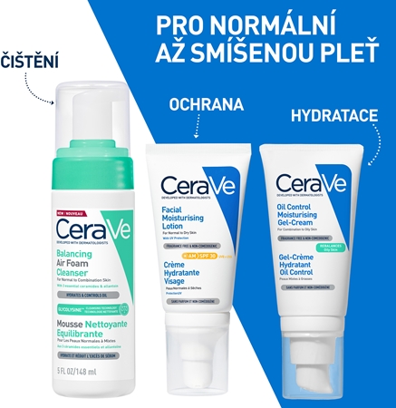 CeraVe Cleansers Balancing Air Foam Cleanser čisticí pěna pro normální až smíšenou pleť