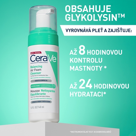 CeraVe Cleansers Balancing Air Foam Cleanser čisticí pěna pro normální až smíšenou pleť