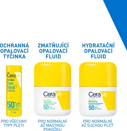CeraVe Invisible Sun Stick SPF 50+ opalovací tyčinka SPF 50+