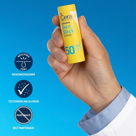 CeraVe Invisible Sun Stick SPF 50+ opalovací tyčinka SPF 50+