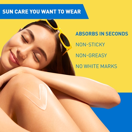 CeraVe Invisible Hydrating Sunscreen SPF 50+ Suntan Milk for face and body