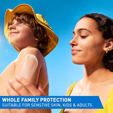 CeraVe Invisible Hydrating Sunscreen SPF 50+ Suntan Milk for face and body