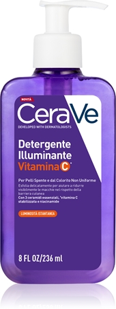CeraVe Cleansers Brightening Izgaismojošs un attīrošs želejveida līdzeklis ar C vitamīnu