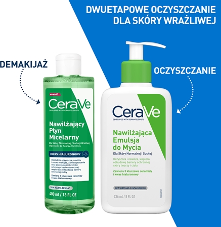CeraVe Micellar Water Hydrating oczyszczający płyn micelarny do skóry normalnej i suchej