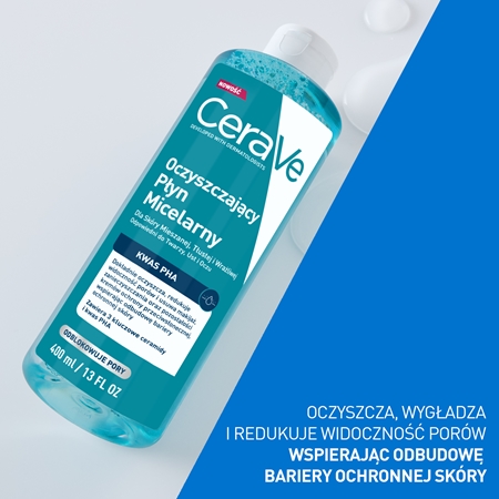 CeraVe Micellar Water Purifying oczyszczający płyn micelarny dla skóry normalnej i tłustej