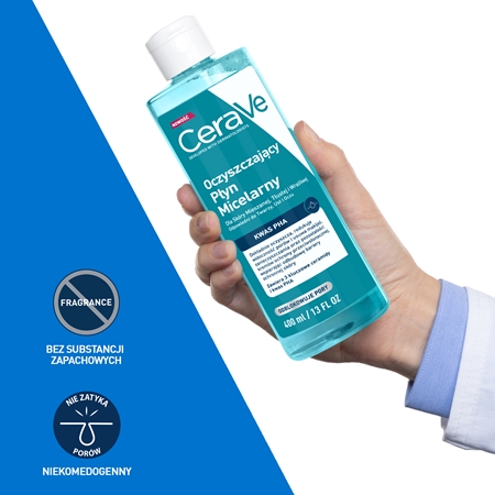 CeraVe Micellar Water Purifying oczyszczający płyn micelarny dla skóry normalnej i tłustej