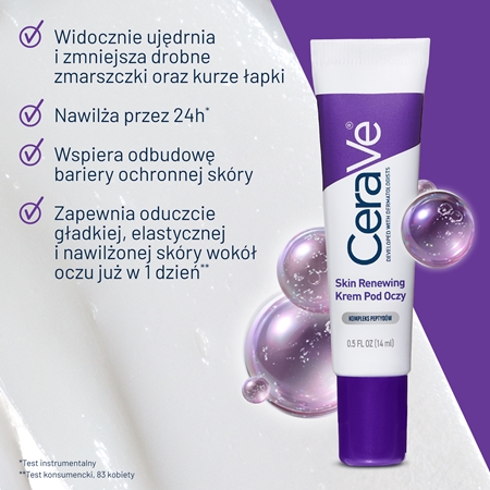 CeraVe Skin Renewing Eye Cream krem pod oczy odnawiający barierę ochronną skóry