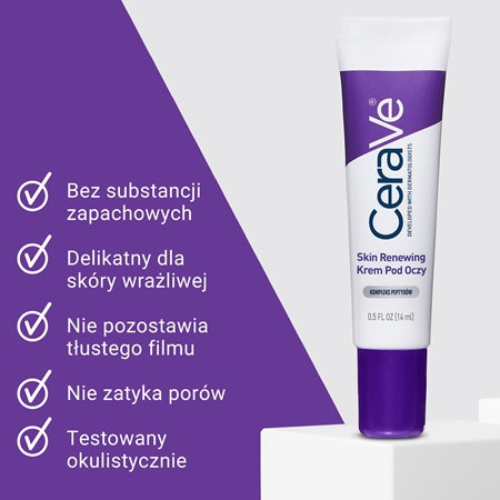 CeraVe Skin Renewing Eye Cream krem pod oczy odnawiający barierę ochronną skóry