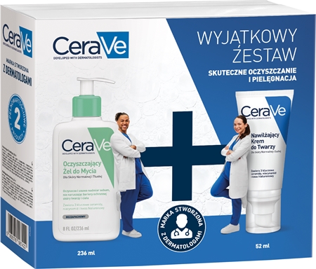 CeraVe Limited Edition Set kalėdinių dovanų rinkinys sausai ir mišriai odai