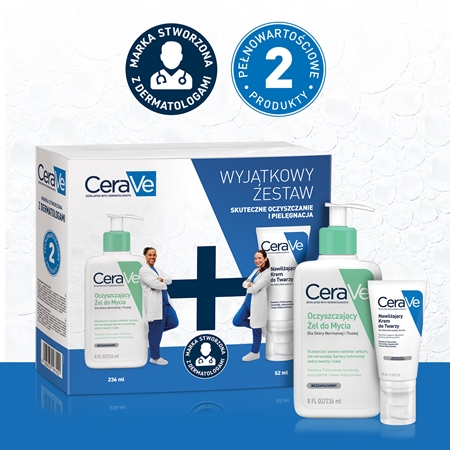 CeraVe Limited Edition Set świąteczny zestaw prezentowy do skóry suchej i mieszanej na twarz i ciało