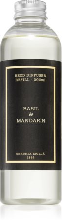 Cereria Mollá Boutique Basil & Mandarin náplň do aroma difuzérů