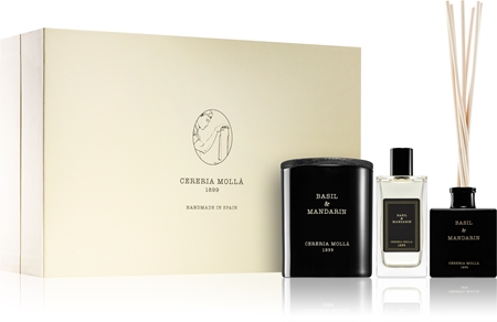 Cereria Mollá Boutique Basil & Mandarin подаръчен комплект