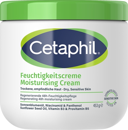 Cetaphil Feuchtigkeitscreme Moisturizing Cream Feuchtigkeitscreme für trockene und empfindliche Haut
