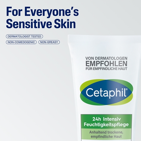 Cetaphil 24 h Intensiv Feuchtigkeitspflege 24h Intensive Moisturiser Intensive Feuchtigkeitscreme für trockene und empfindliche Haut
