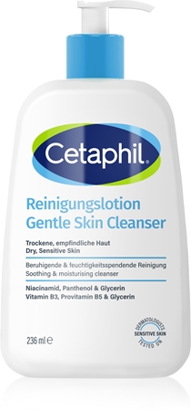 Cetaphil Reinigungslotion Gentle Skin Cleanser Reinigungsmilch für empfindliche trockene Haut