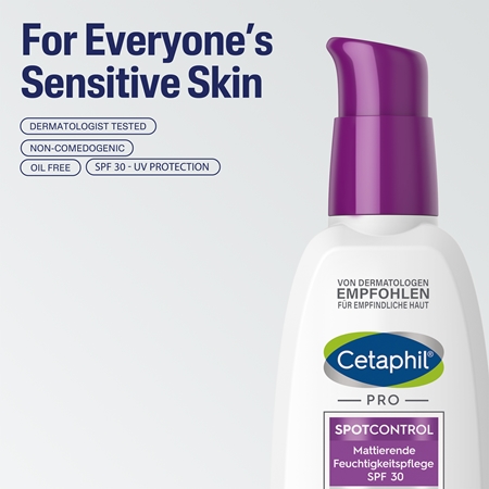 Cetaphil PRO SpotControl Oil Control matinio efekto drėkinamasis kremas SPF 30