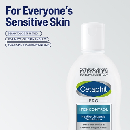 Cetaphil PRO ItchControl Body Wash Douchegel voor Droge en Geirriteerde Huid