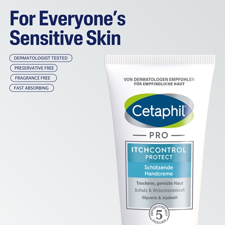 Cetaphil PRO ItchControl Protect Schützende Handcreme schützende Handcreme für trockene Haut