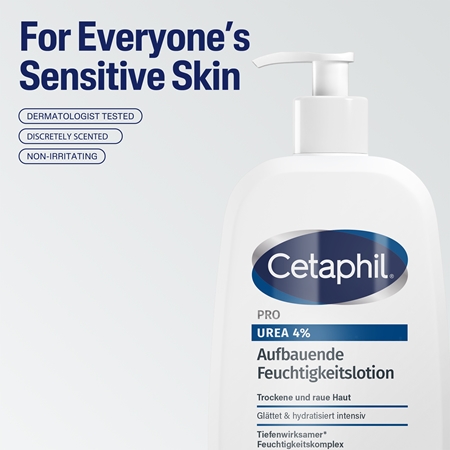 Cetaphil Pro Urea 4% Aufbauende Feuchtigkeitslotion erneuernde feuchtigkeitsspendende Emulsion