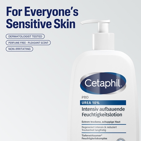 Cetaphil Pro Urea 10% Lotion émulsion rénovatrice hydratante